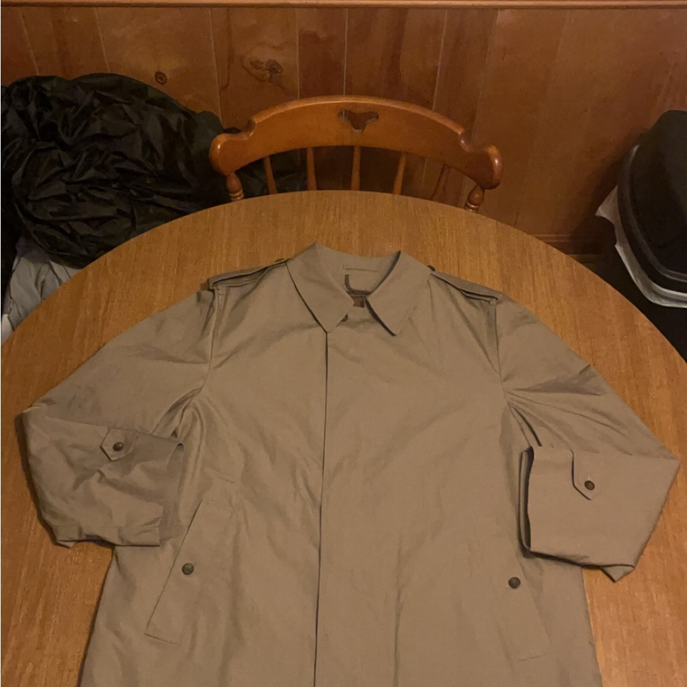 London Fog Men's Tan Lined Trench Coat THINSULATE 3M